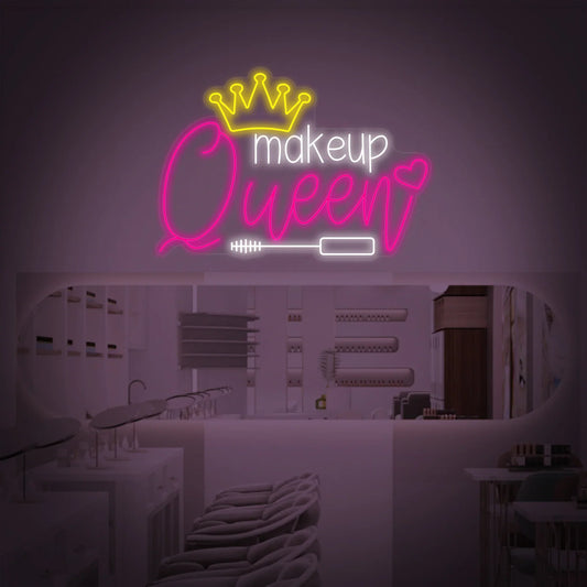 Makeup Queen LED Neon Sign Light Neon