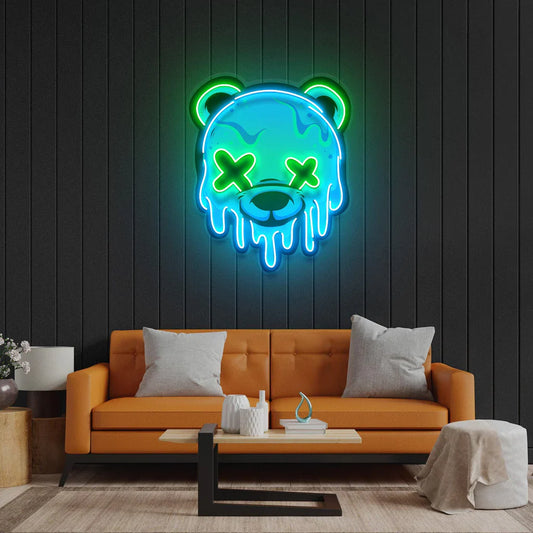 Melting Bear Neon Art LED Neon Sign Light Neon