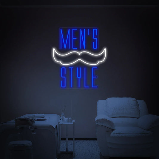 Men's Style Moustache LED Neon Sign Light Neon