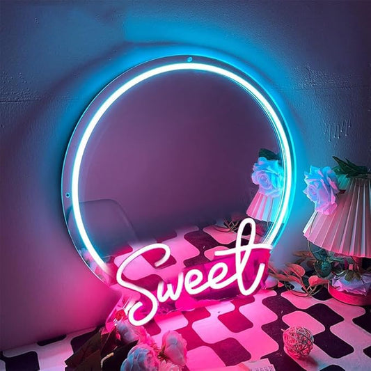 Sweet Plexi Mirror LED Neon Sign Light Neon