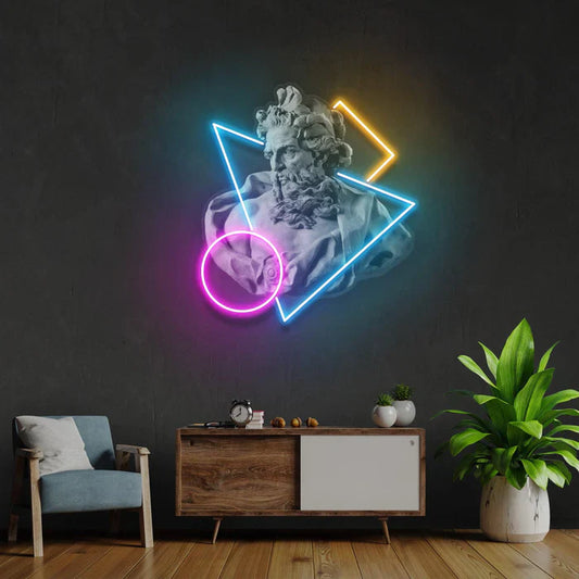 Neptune God of the Sea Neon Art LED Neon Sign Light Neon