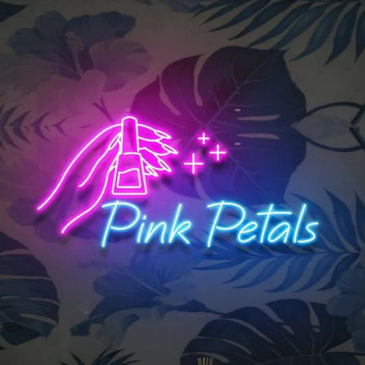 Pink Petals LED Neon Sign Light Neon