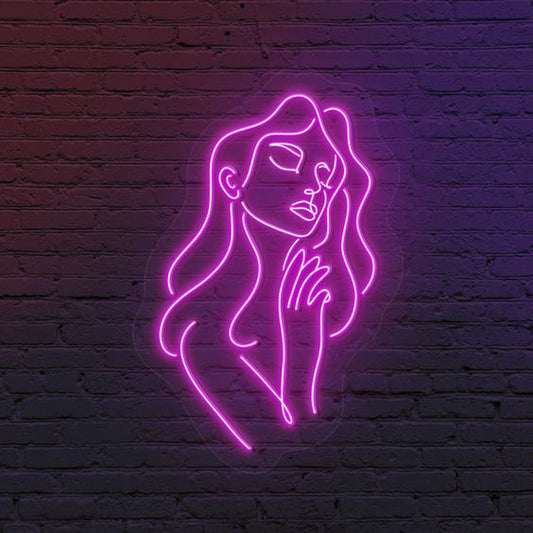 Posing Woman LED Neon Sign Light Neon