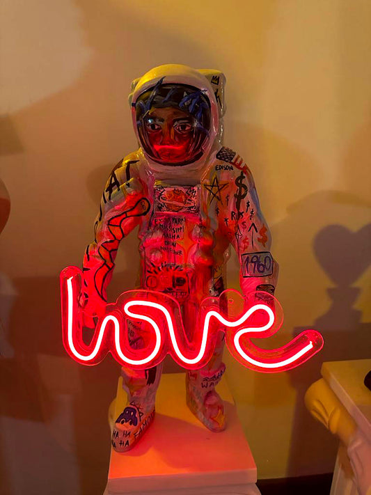 Basquiat Astronaut Lighted Sculpture