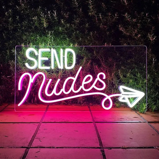 Send Nudes LED Neon Sign Light Neon