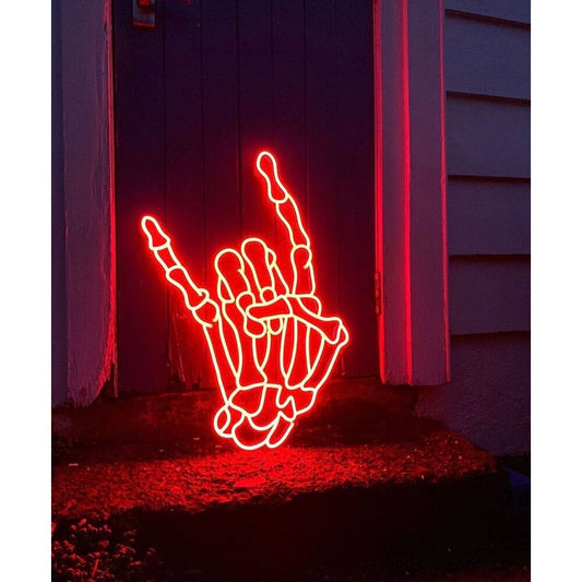 Skeleton Hand LED Neon Sign Light Neon