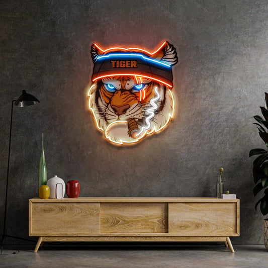 Smoking Tiger Neon Art LED Neon Sign Light Neon