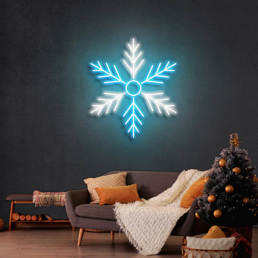 Snowflake New Year LED Neon Sign Light Neon