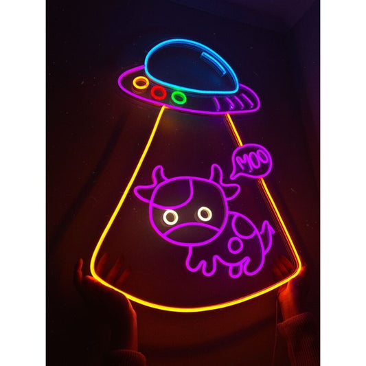 Space Moo LED Neon Sign Light Neon