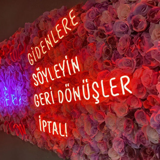 Tell those who left that returns are cancelled! LED Neon Sign Light Neon