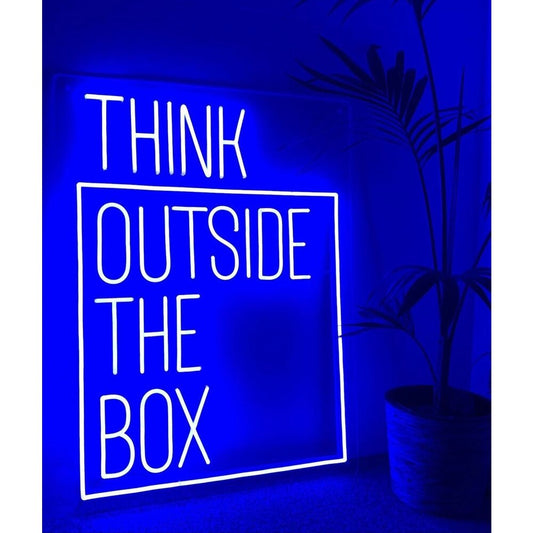 Think Outside Of The Box LED Neon Sign Light Neon