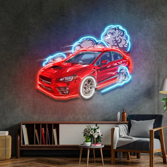 Tyre Burning Car Neon Art LED Neon Sign Light Neon
