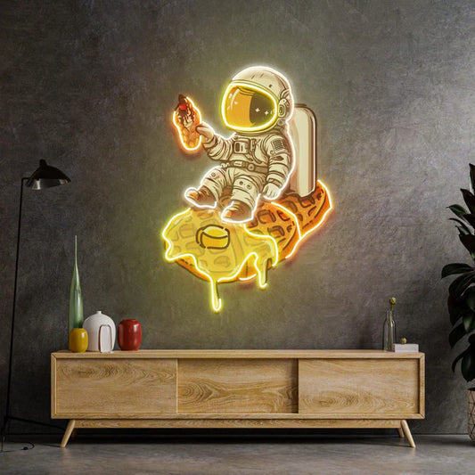 Waffle Astronaut Neon Art LED Neon Sign Light Neon
