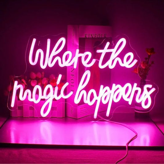 Where the magic happens LED Neon Sign Light Neon