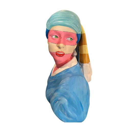 Pink Stripes Elegance Sculpture
