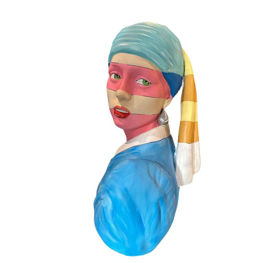 Pink Stripes Elegance Sculpture
