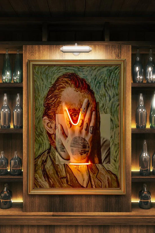 Van Gogh Trippin Neon Led Canvas
