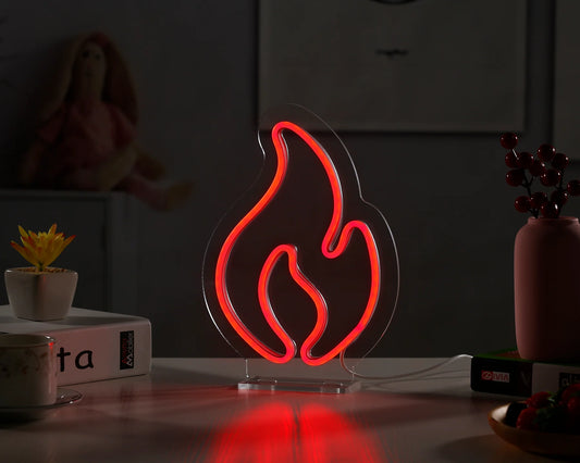Fire Desktop LED Neon Sign Light Neon