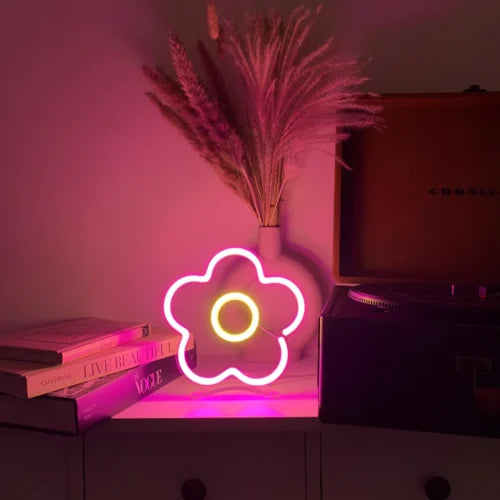 Flower Desktop LED Neon Sign Light Neon