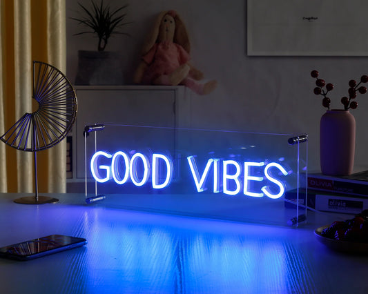 Good Vibes Desktop LED Neon Sign Light Neon