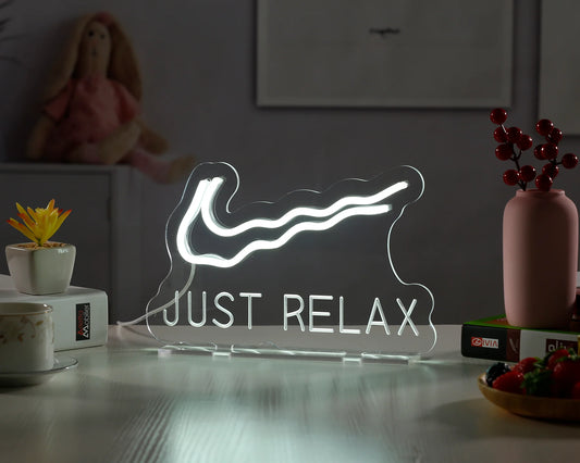 Just Relax Desktop LED Neon Sign Light Neon