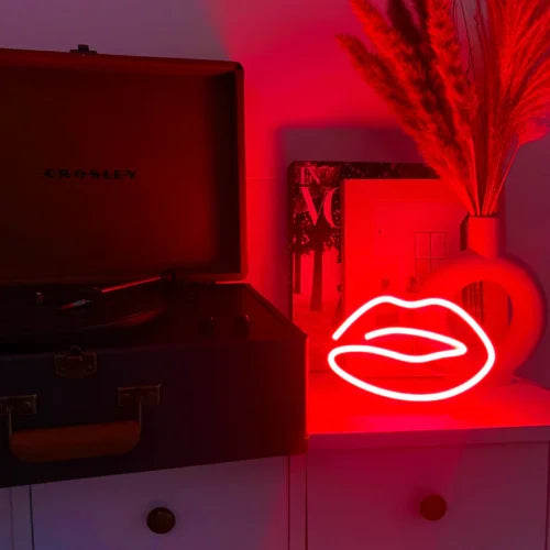 Lips Desktop LED Neon Sign Light Neon