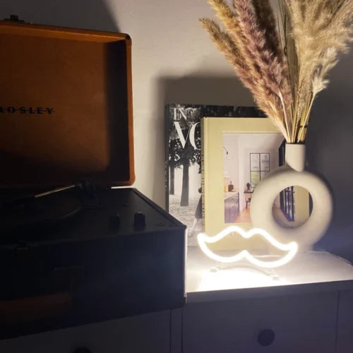 Moustache Desktop LED Neon Sign Light Neon