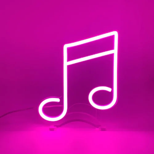 Music Note Desktop LED Neon Sign Light Neon