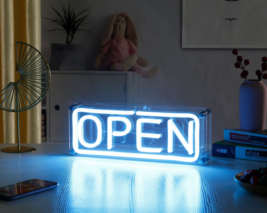 Open Desktop LED Neon Sign Light Neon