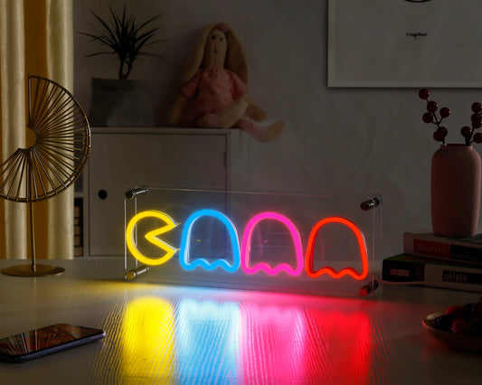 Pac-Man Desktop LED Neon Sign Light Neon