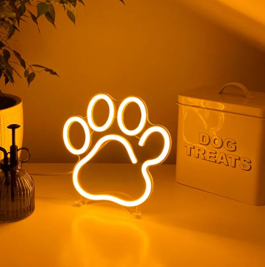 Paw Desktop LED Neon Sign Light Neon