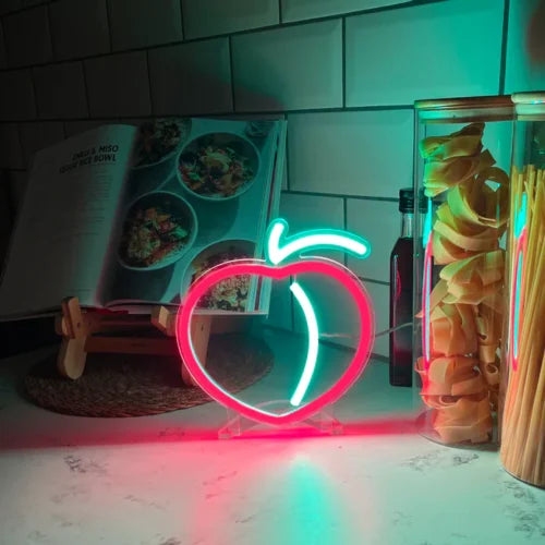 Peach Desktop LED Neon Sign Light Neon