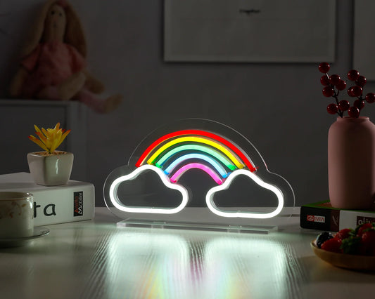 Rainbow Desktop LED Neon Sign Light Neon