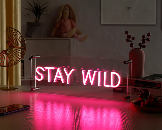 Stay Wild Desktop LED Neon Sign Light Neon