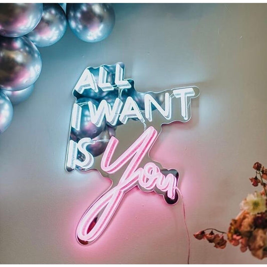 All I Want Is You LED Neon Sign Light Neon