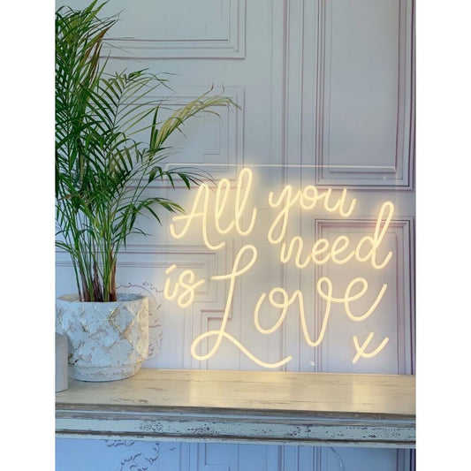 All You Need Is Love LED Neon Sign Light Neon