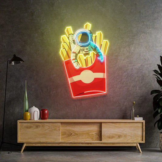 Astronaut Chips Neon Art LED Neon Sign Light Neon