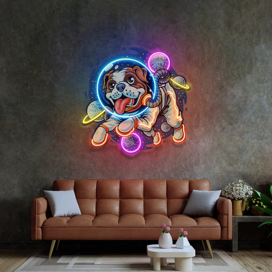 Astronaut Dog Neon Art LED Neon Sign Light Neon