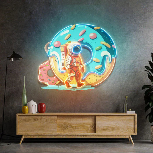 Astronaut Donut Neon Art LED Neon Sign Light Neon