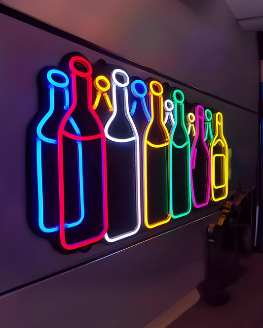 Bottles LED Neon Sign Light Neon