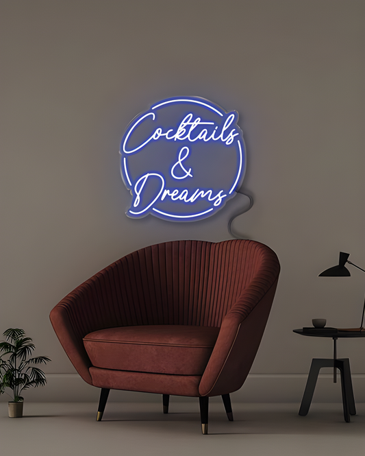 Cocktails & Dreams LED Neon Sign Light Neon