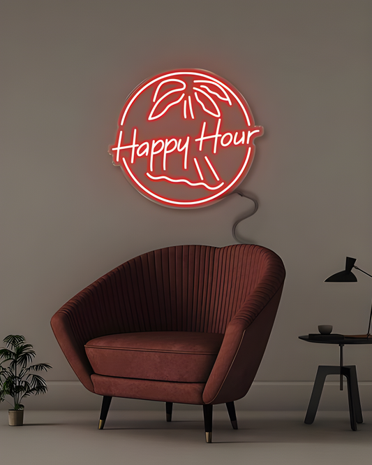 Happy Hour LED Neon Sign Light Neon
