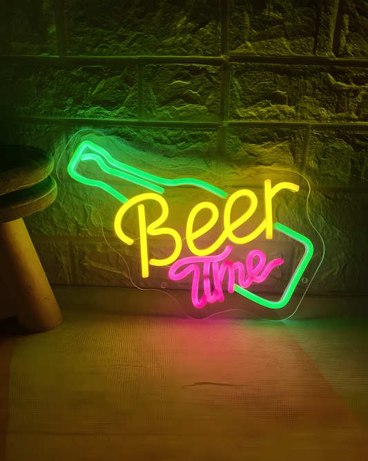 Beer Time Neon Sign Light Neon