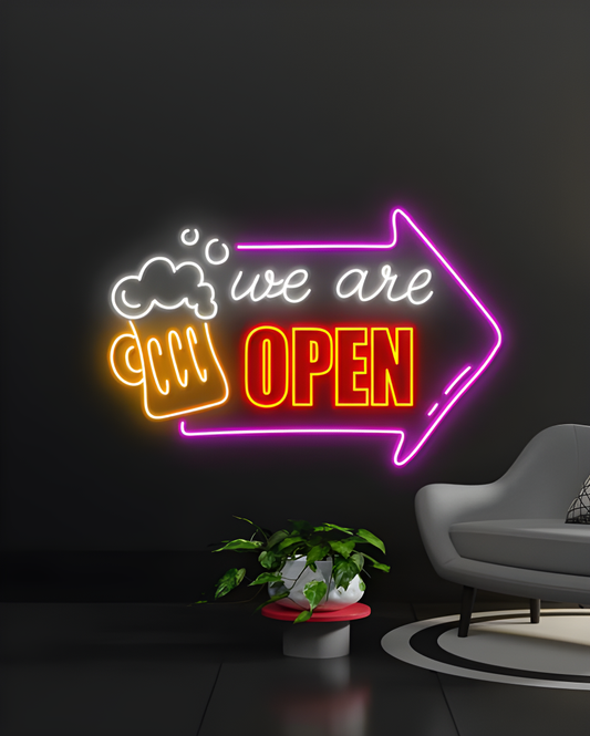 We are open Led Neon Sign Light Neon