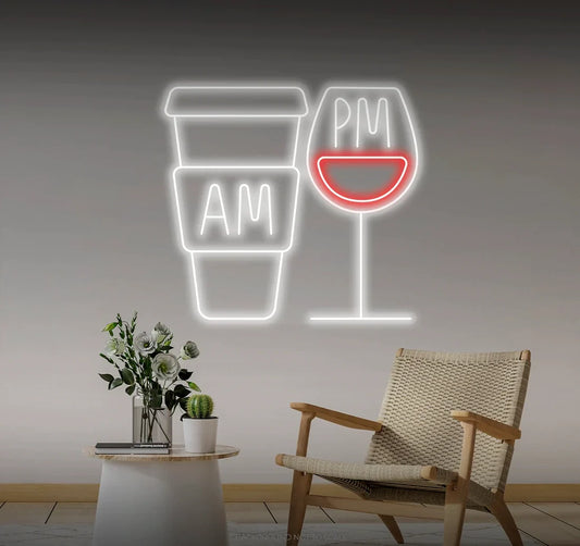 Coffee and Goblet LED Neon Sign Light Neon