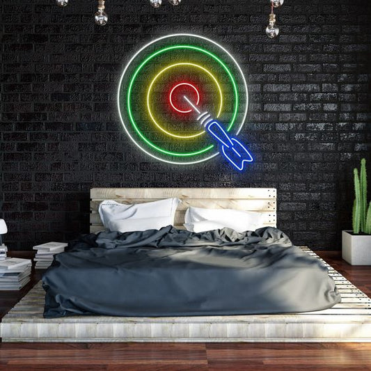Colourful Blue Darts LED Neon Sign Light Neon