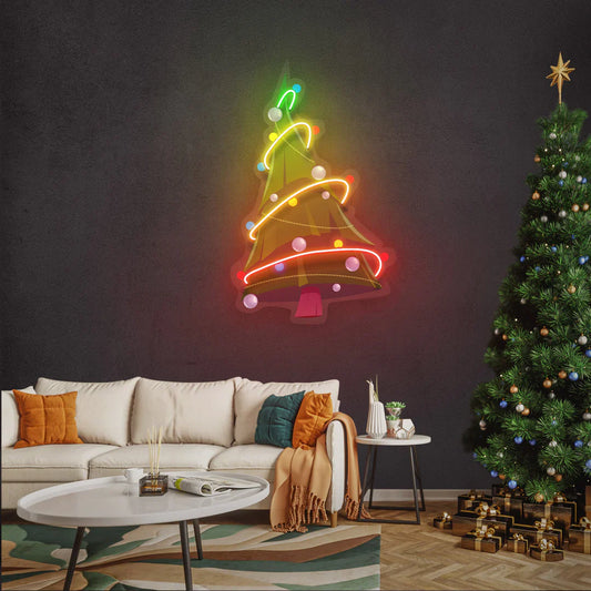 Colourful Christmas Tree LED Neon Sign Light Neon