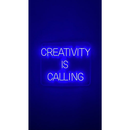 Creativity Is Calling LED Neon Sign Light Neon