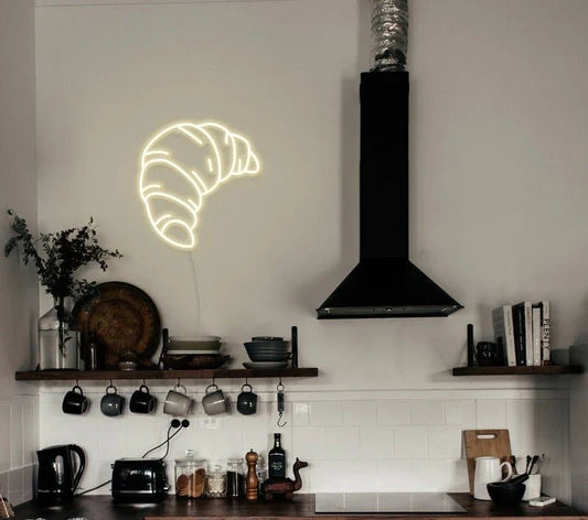 Croissant LED Neon Sign Light Neon