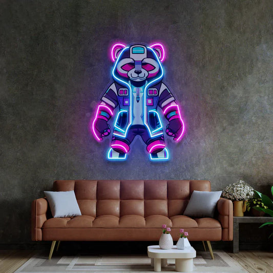 Cyberpunk Panda Neon Art LED Neon Sign Light Neon